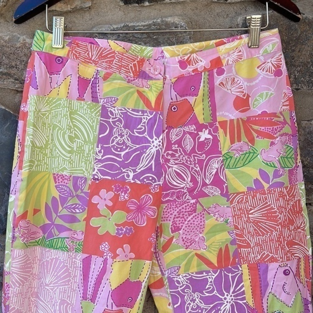 Lilly Pulitzer White Label Patchwork Cropped Pant… - image 2